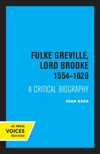 Book Cover for Fulke Greville, Lord Brooke 1554-1628 by Joan Rees