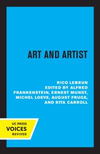 Book Cover for Art and Artist by Rico Lebrun