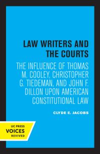 Book Cover for Law Writers and the Courts by Clyde E. Jacobs