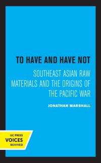Book Cover for To Have and Have Not by Jonathan Marshall