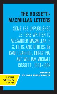 Book Cover for The Rossetti-Macmillan Letters by Lona Mosk Packer