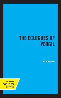 Book Cover for The Eclogues of Vergil by H J Rose