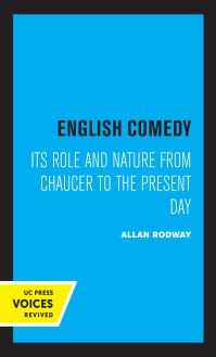 Book Cover for English Comedy by Allan Edwin Rodway