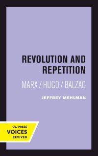 Book Cover for Revolution and Repetition by Jeffrey Mehlman