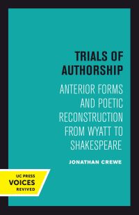 Book Cover for Trials of Authorship by Jonathan Crewe