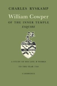 Book Cover for William Cowper of the Inner Temple, Esq by Charles Ryskamp