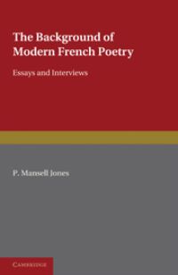 Book Cover for The Background of Modern French Poetry by P Mansell Jones
