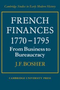 Book Cover for French Finances, 1770-1795 by J F Bosher