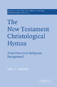 Book Cover for The New Testament Christological Hymns by Jack T Sanders