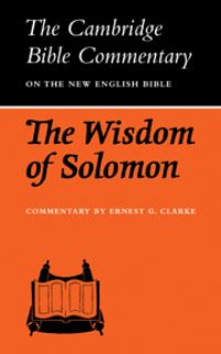Book Cover for The Wisdom of Solomon by Ernest George Clarke