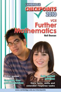 Book Cover for Cambridge Checkpoints VCE Further Mathematics 2010 by Neil Duncan