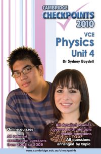 Book Cover for Cambridge Checkpoints VCE Physics Unit 4 2010 by Sydney Boydell