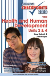 Book Cover for Cambridge Checkpoints VCE Health and Human Development Units 3 and 4 2010 by Mary McLeish, Sally Rogers