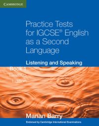 Book Cover for Practice Tests for IGCSE English as a Second Language by Marian Barry
