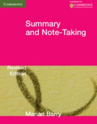 Book Cover for Summary and Note-Taking by Marian Barry
