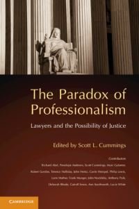 Book Cover for The Paradox of Professionalism by Scott L Cummings