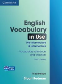 Book Cover for English Vocabulary in Use. Pre-Intermediate and Intermediate by Stuart Redman