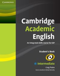 Book Cover for Cambridge Academic English Intermediate by Craig Thaine
