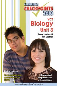 Book Cover for Cambridge Checkpoints VCE Biology Unit 3 2010 by Harry Leather, Jan Leather