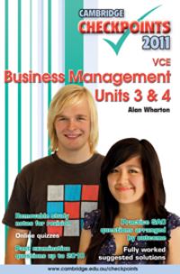 Book Cover for Cambridge Checkpoints VCE Business Management Units 3 and 4 2011 by Alan Wharton