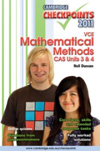 Book Cover for Cambridge Checkpoints VCE Mathematical Methods CAS Units 3 and 4 2011 by Neil Duncan