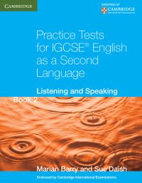 Book Cover for Practice Tests for IGCSE English as a Second Language. Book 2 Listening and Speaking by Marian Barry, Sue Daish