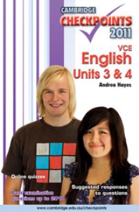 Book Cover for Cambridge Checkpoints VCE English Units 3 and 4 2011 by Andrea Hayes