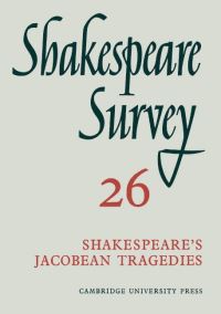 Book Cover for Shakespeare Survey 26 : [Shakespeare's Jacobean Tragedies] by Kenneth Muir