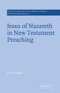 Book Cover for Jesus of Nazareth in New Testament Preaching by Graham N Stanton