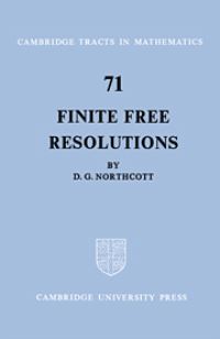 Book Cover for Finite Free Resolutions by D G Northcott