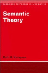 Book Cover for Semantic Theory by Ruth M Kempson