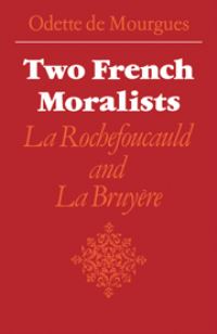 Book Cover for Two French Moralists by Odette de Mourgues