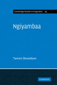 Book Cover for Ngiyambaa, the Language of the Wangaaybuwan by Tamsin Donaldson