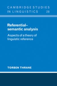 Book Cover for Referential-Semantic Analysis by Torben Thrane
