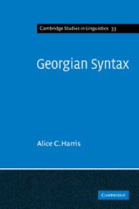 Book Cover for Georgian Syntax by Alice C Harris