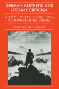 Book Cover for German Aesthetic and Literary Criticism by David Simpson
