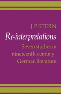 Book Cover for Re-Interpretations by J P Stern