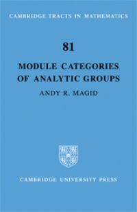 Book Cover for Module Categories of Analytic Groups by Andy R Magid