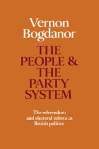 Book Cover for The People and the Party System by Vernon Bogdanor