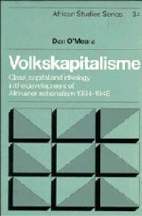 Book Cover for Volkskapitalisme by Dan OMeara