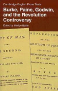 Book Cover for Burke, Paine, Godwin and the Revolution Controversy by Marilyn Butler