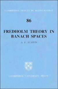 Book Cover for Fredholm Theory in Banach Spaces by Anthony F Ruston