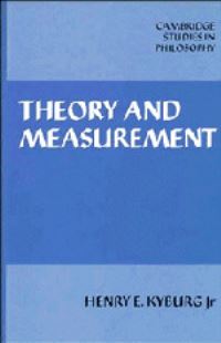 Book Cover for Theory and Measurement by Henry E Kyburg