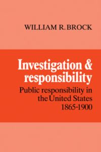 Book Cover for Investigation and Responsibility by William R Brock