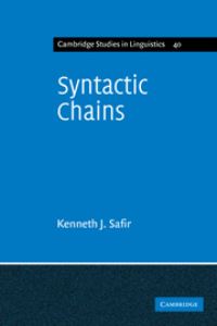 Book Cover for Syntactic Chains by Kenneth J Safir