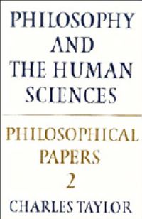 Book Cover for Philosophy and the Human Sciences by Charles Taylor