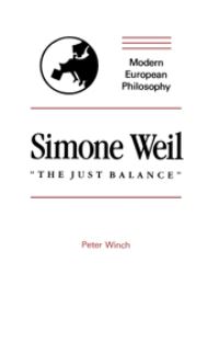 Book Cover for Simone Weil by Peter Winch