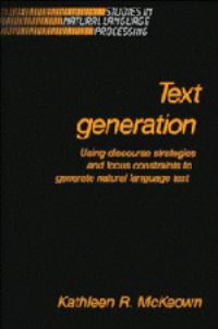 Book Cover for Text Generation by Kathleen R McKeown