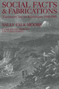 Book Cover for Social Facts and Fabrications by Sally Falk Moore
