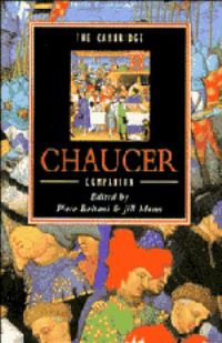 Book Cover for The Cambridge Chaucer Companion by Piero Boitani, Jill Mann